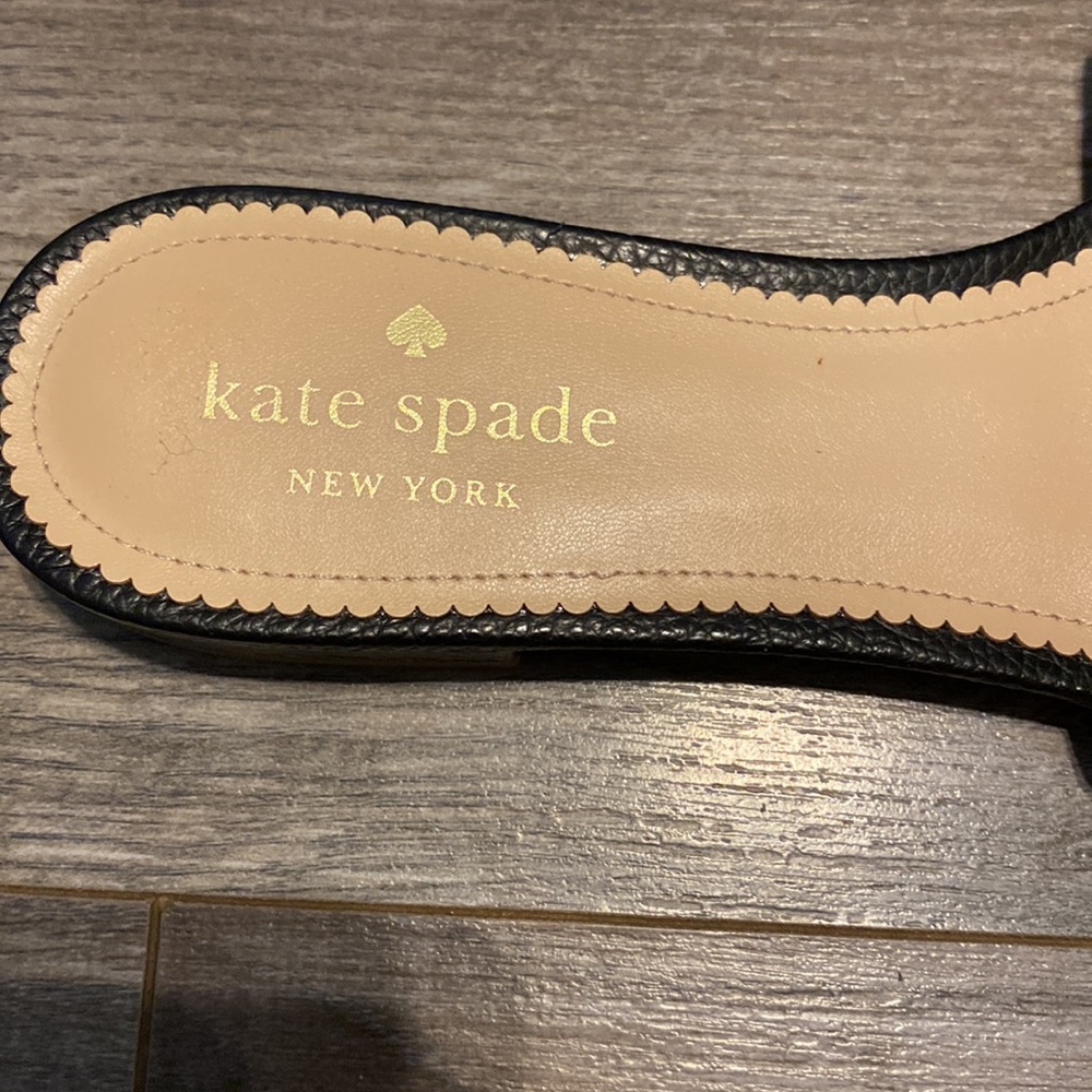 Kate Spade Black Slide Sandals - Picture 2 of 6